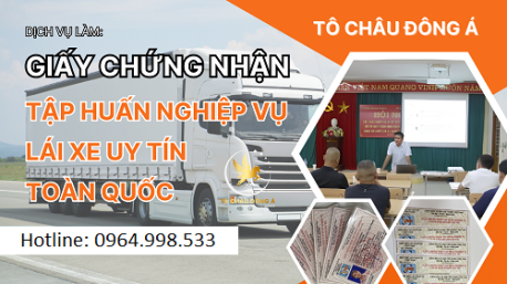 Dịch vụ cấp chứng chỉ tập huấn nghiệp vụ tài xế siêu nhanh chóng tại Tp Hồ Chí Minh