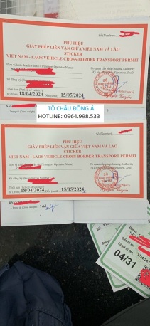 Dịch vụ làm giấy phép liên vận Việt - Lào giá rẻ tại Vĩnh Phúc