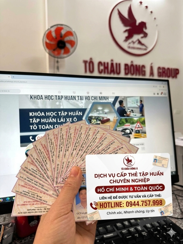  Cấp Thẻ Tập Huấn Nghiệp Vụ Lái Xe Tại Thủ Đức TP. Hồ Chí Minh