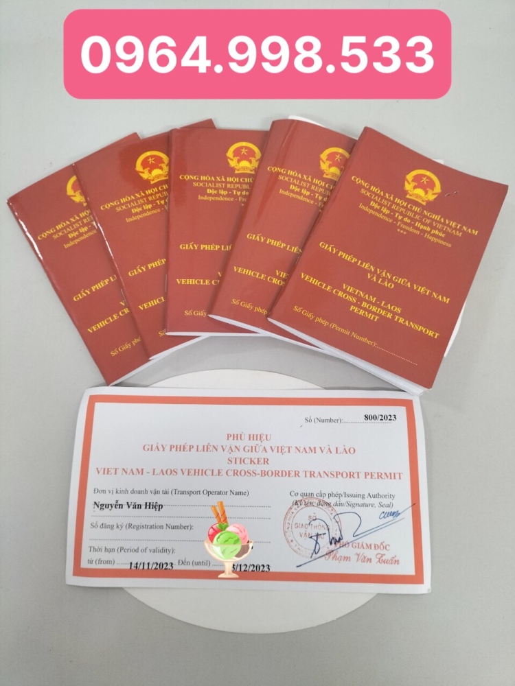 Dịch vụ làm giấy phép liên vận Việt - Lào giá rẻ tại Vĩnh Phúc