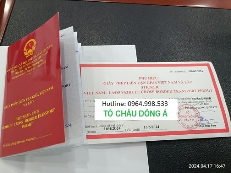 Cấp giấy phép liên vận Việt Nam - Lào cực nhanh tại Hải Phòng