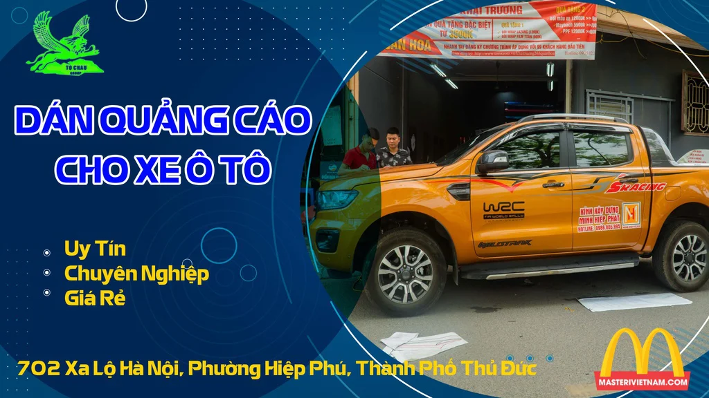 Giới thiệu về dịch vụ thiết kế và thi công dán quảng cáo ô tô Sài Gòn