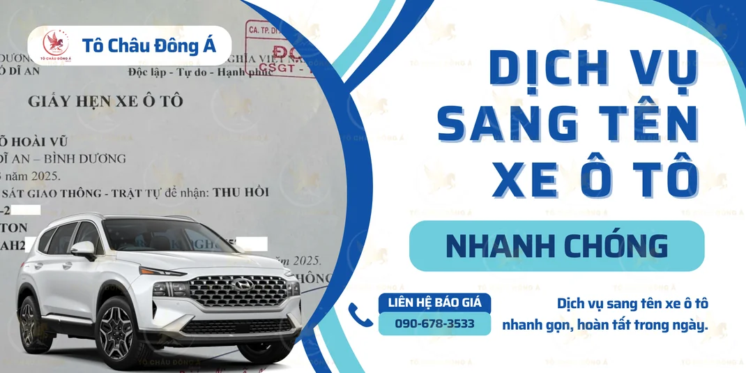 Quy trình sang tên xe ô tô tại Tây Ninh