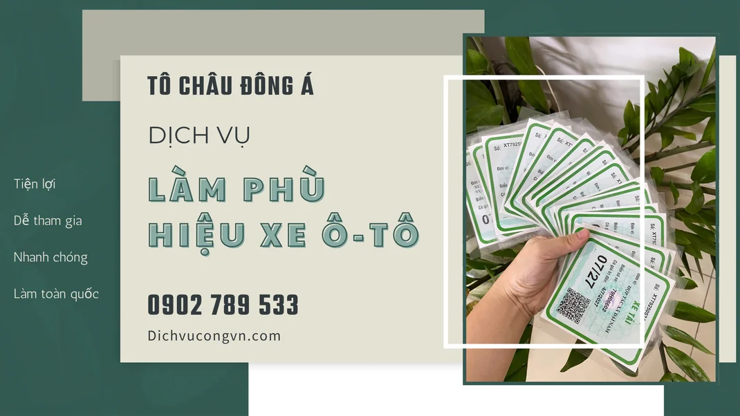 Làm phù hiệu xe toàn quốc