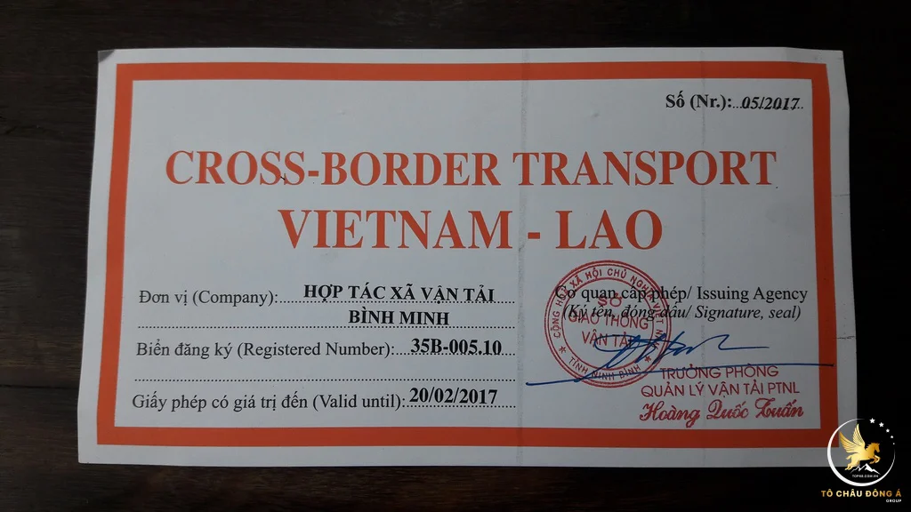 Phương tiện được phép vận tải đa phương thức giữa Việt Nam và Lào