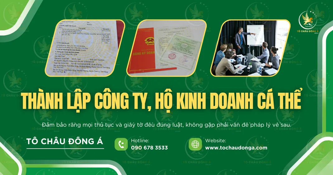 Thành lập công ty, hộ kinh doanh cá thể