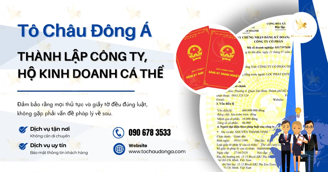 Địa chỉ thành lập công ty, hộ kinh doanh cá thể