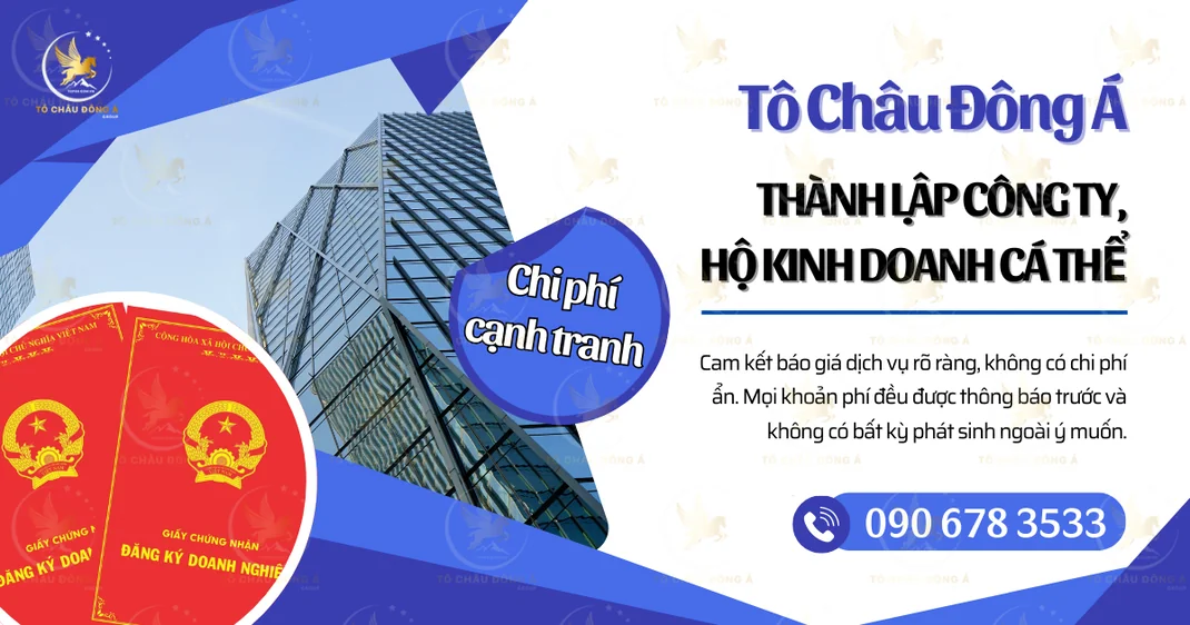 Thành lập công ty, hộ kinh doanh cá thể