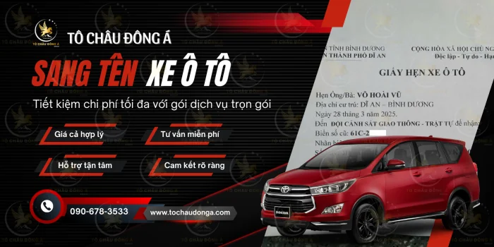 Dịch vụ sang tên xe ô tô tại Đà Nẵng
