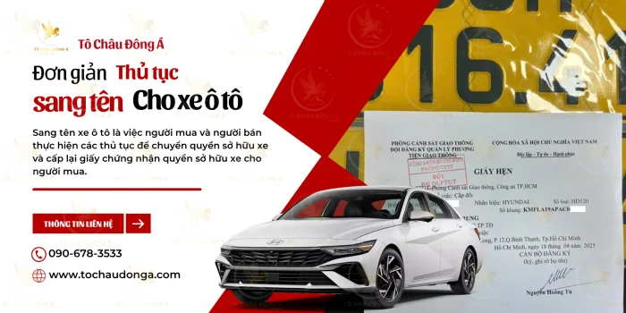 Dịch vụ sang tên xe ô tô tại Hải Phòng