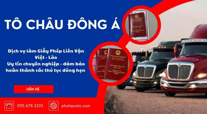 Giấy phép liên vận Việt Lào giá rẻ tại Vĩnh Phúc