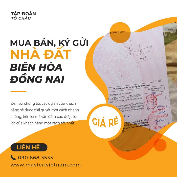 Mua bán ký gửi nhà đất Biên Hòa - Đồng Nai