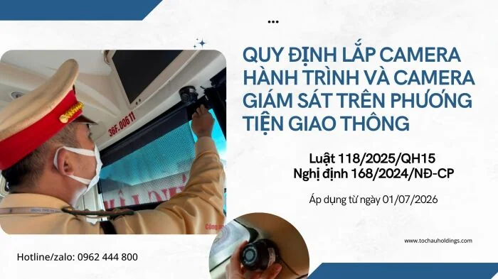 Quy định lắp camera hành trình, camera giám sát trên xe áp dụng từ 01/07/2026