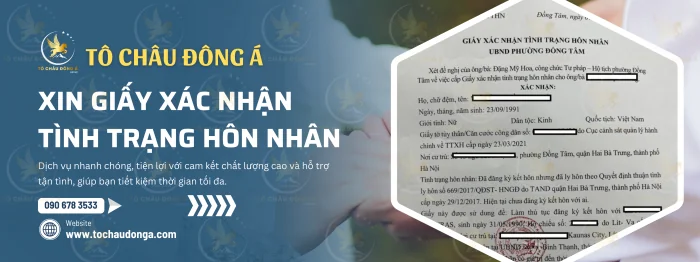 Xin giấy xác nhận tình trạng hôn nhân tại Hà Nội
