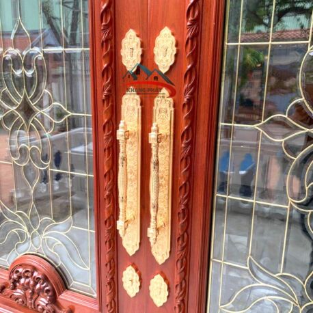 1. Tay Nắm Kéo Cửa Chính KP999F Đồng Thau Sang Trọng Cho Biệt Thự