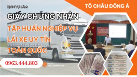 Bán Chứng chỉ tập huấn cho tài xế  tại Kon Tum 