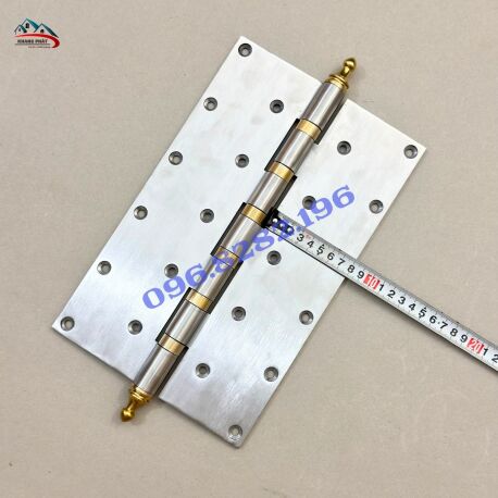 Bản Lề Inox 304 Chóp Đồng Thau Cho Cửa Gỗ Cao Cấp