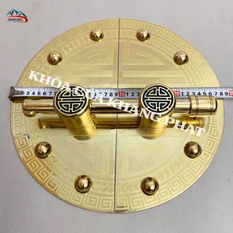 Bộ Khóa Truỳ Đồng Thau Trang Trí Cửa Đại Sảnh, Cổng Gỗ Kích Thước Lớn