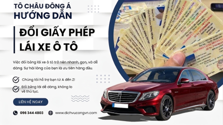 Cần đơn vị hỗ trợ đổi bằng online cho bằng ô tô ở Bắc Ninh mới