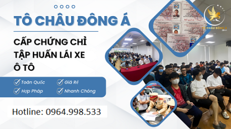 Cấp chứng chỉ tập huấn nghiệp vụ lái xe cực nhanh, phí rẻ trên toàn quốc