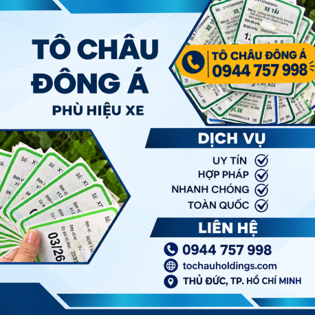 CẤP - GIA HẠN PHÙ HIỆU XE TẠI THỦ ĐỨC TP. HỒ CHÍ MINH