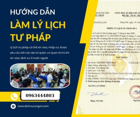 Cấp Lý lịch tư pháp uy tín nhất Thái Nguyên 