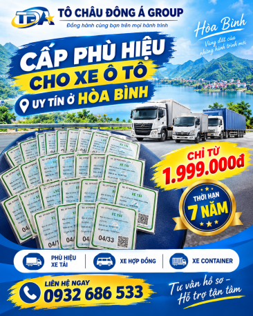 Cấp phù hiệu cho xe ô tô uy tín ở Hòa Bình