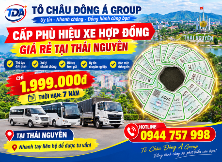 cấp phù hiệu xe hợp đồng giá rẻ tại Thái Nguyên