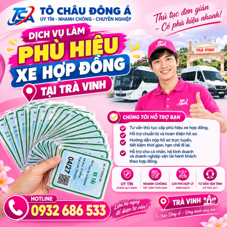 Cấp phù hiệu xe tại hợp đồng tại Trà Vinh uy tín đơn giản