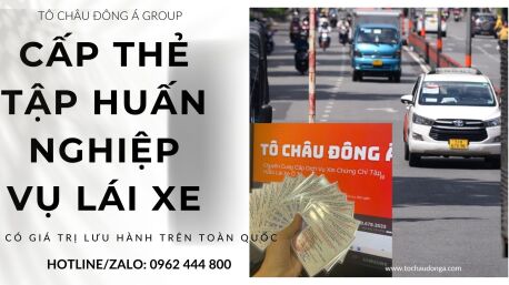 CẤP THẺ TẬP HUẤN NGHIỆP VỤ LÁI XE ONLINE NHANH NHẤT TẠI BẮC NINH