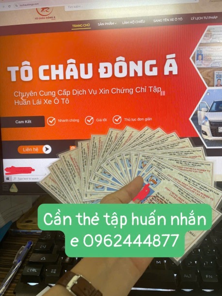 Cấp thẻ tập huấn tài xế chuẩn giá rẻ tại hà nội