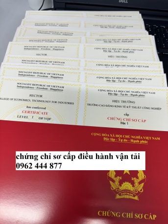 CHỨNG CHỈ ĐIỀU HÀNH KHAI THÁC VẬN TẢI