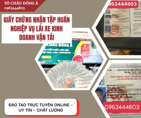 Có lớp học chứng nhận tập huấn nghiệp vụ lái xe kinh doanh vận tải ở Bình Dương cũ