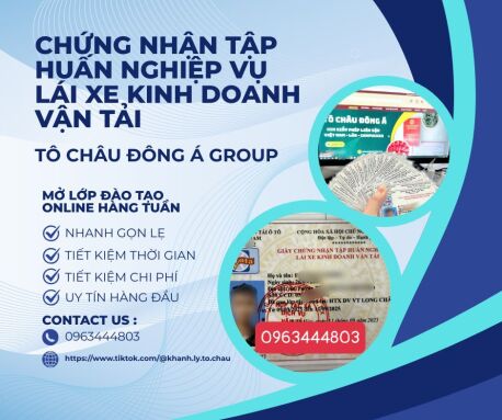 Có mở lớp học  chứng chỉ hành nghề lái xe biển vàng tại Điện Biên