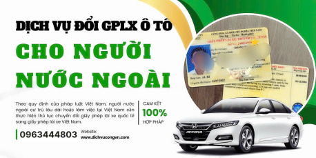 Đã mở dịch vụ đổi bằng lái xe cho người nước ngoài sinh sống làm việc tại Hà Tĩnh