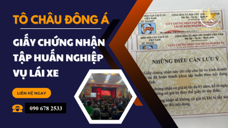 ĐÀO TẠO CẤP GIẤY CHỨNG NHẬN TẬP HUẤN NGHIỆP VỤ LÁI XE TẠI TPHCM Ở ĐÂU UY TÍN