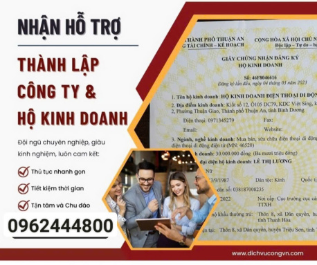 Địa điểm làm giấy phép thành lập doanh nghiệp chuyên nghiệp tại Hưng Yên