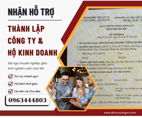 Dịch vụ đăng ký kinh doanh hộ cá thể nhanh chóng tại Lạng Sơn