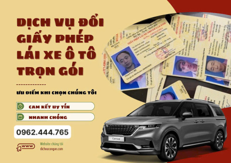 Dịch vụ đổi bằng lái xe cấp tốc tại Vĩnh Phúc