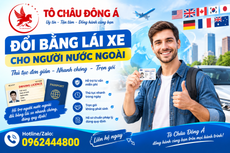 DỊCH VỤ ĐỔI BẰNG LÁI XE CHO NGƯỜI NƯỚC NGOÀI TẠI CẦN THƠ