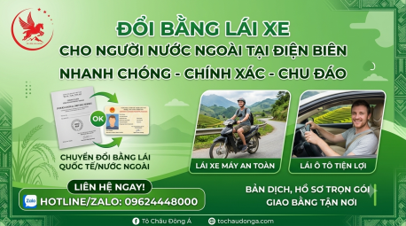 Dịch Vụ Đổi Bằng Lái Xe Cho Người Nước Ngoài Tại Điện Biên