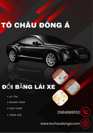Dịch vụ đổi bằng lái xe nhanh chóng, đúng quy định tại Tô Châu Đông Á