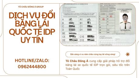 Dịch vụ đổi bằng lái xe quốc tế IDP tại Điện Biên
