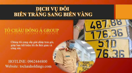 Dịch vụ đổi biển trắng sang biển vàng trọn gói tại Hồ Chí Minh