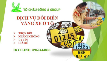 Dịch vụ làm biển vàng xe ô tô uy tín tại Thái Nguyên