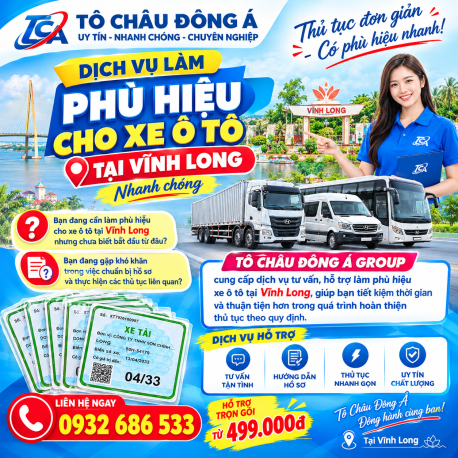  Dịch vụ làm phù hiệu cho xe ô tô tại Vĩnh Long nhanh chóng