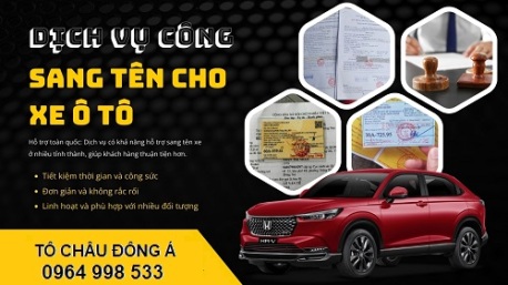 Dịch vụ làm sang tên xe cực nhanh tại Hưng Yên giá tốt