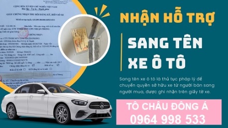 Dịch vụ làm sang tên xe tại Bà Rịa - Vũng Tàu giá rẻ uy tín