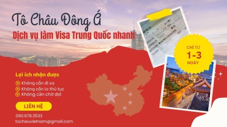 Dịch vụ làm visa đi Trung Quốc giá rẻ tại Tô Châu Đông Á