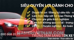 Dịch vụ sang tên xe ô tô tại Bắc Ninh siêu nhanh